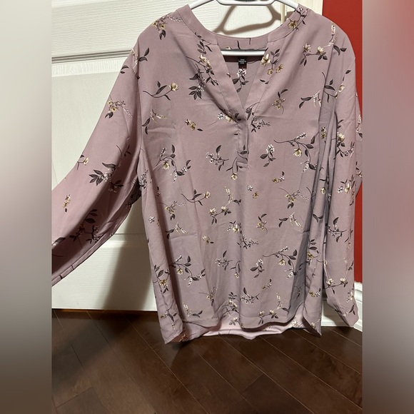 XXL lilac floral blouse - Picture 5 of 9